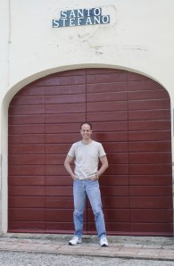 Being watched over by my namesake in the hills of Tuscany.