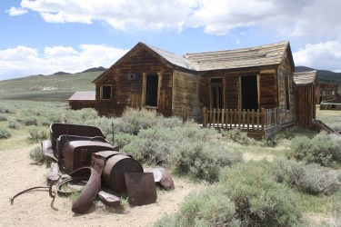Homes and cars in Bodie all suffered the same fate.