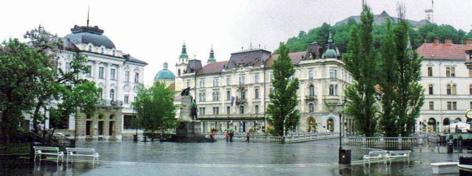 Prešeren Square, Ljubljana, Slovenia