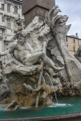 Fountain of the Four Rivers, Rome, Italy