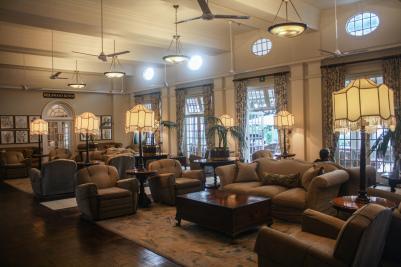 Palm Court, Victoria Falls Hotel, Victoria Falls, Zimbabwe