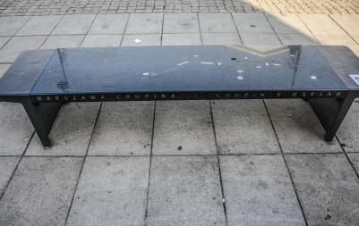 Chopin Bench, Warsaw, Poland