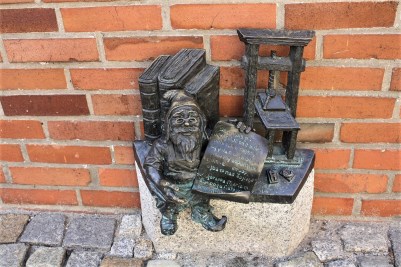 Bronze dwarf, Wroclaw, Poland