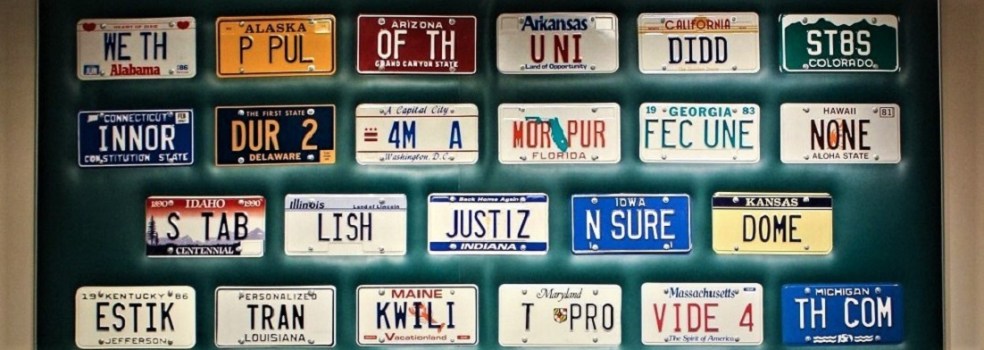 License plate Preamble, American Art Museum, Washington, DC