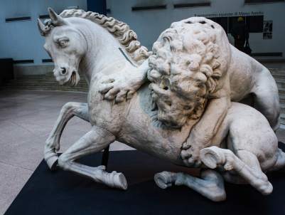 Lion Attacking a Horse, Rome, Italy
