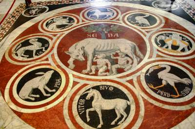 Mosaic floor, Siena Cathedral, Italy