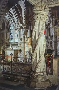 Apprentice Pillar, Rosslyn Chapel, Roslin Glen, Scotland