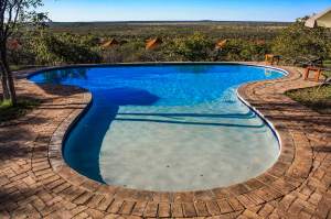 Swimming pool, Etosha Safari Lodge, Namibia