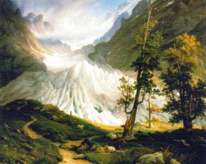 The Grindelwald Glacier, by Thomas Fearnley