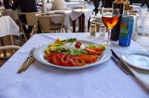 Salad at Cafe Nicola, Lisbon, Portugal