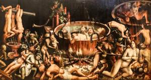 Painting of Hell, National Museum of Ancient Art, Lisbon, Portugal