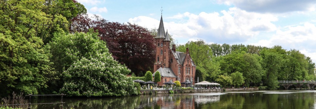 Minnewater Castle, Bruges, Belgium